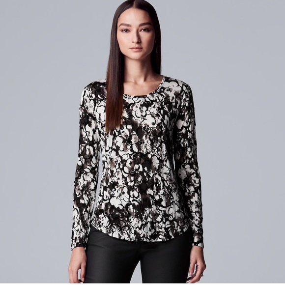 Simply Vera Vera Wang Tops - NWT XS Simply Vera Long Sleeve Blouse
